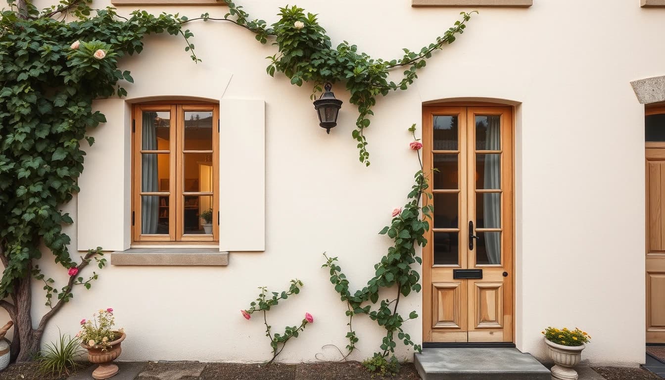 Façade de maison française rénovée grâce au design extérieur par IA